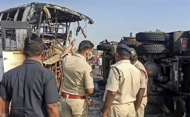 Bodies of Andhra bus fire victims to be handed over after DNA profiling: Police